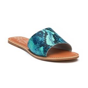 Matisse Ocean Blue Snake Sandal